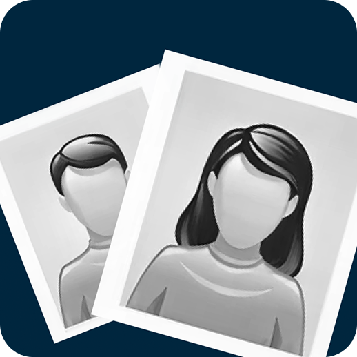 Two recent passport-size photos